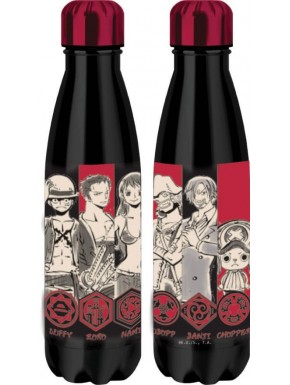 Botella termo de acero inoxidable de One Piece, roja