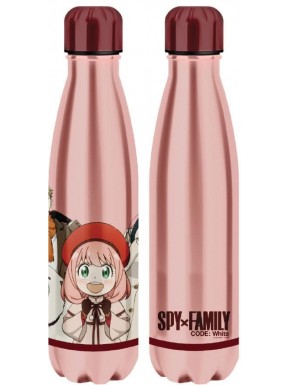 Botella termo rosa de Spy x Family con Anya