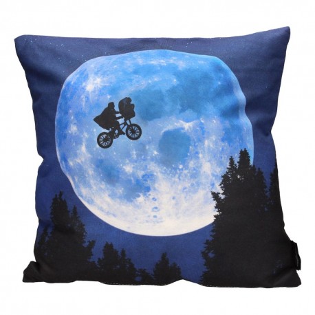 Almohada E.T. el Extraterrestre con diseño de luna