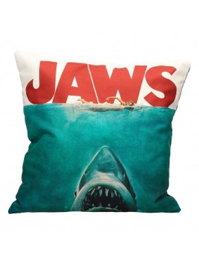Almohada con diseño de Jaws, póster collage, 45 cm