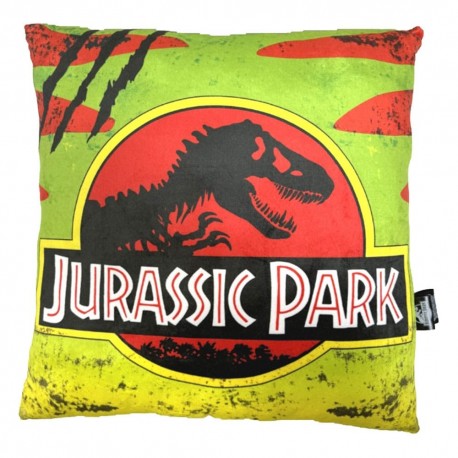 Almohada de Jurassic Park con diseño de logo del coche