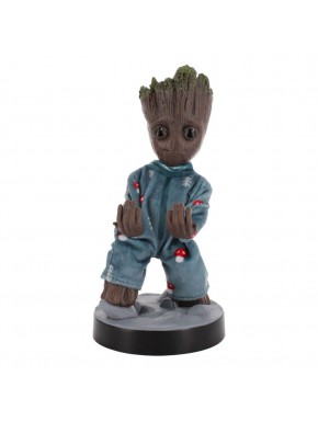 Soporte Baby Groot Guardians of the Galaxy con pijama azul