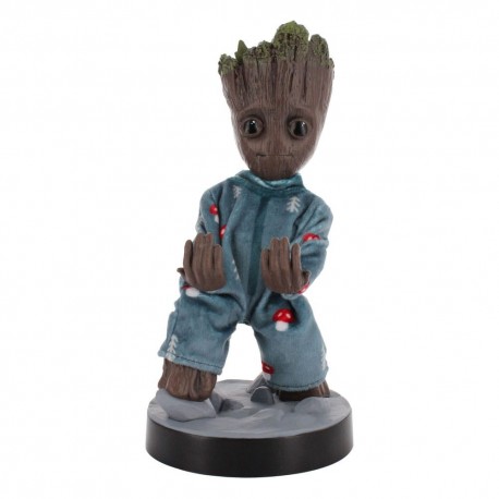 Soporte Baby Groot Guardians of the Galaxy con pijama azul