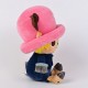 Peluche Chopper x Sanji de One Piece, 25 cm, poliéster rosa y azul