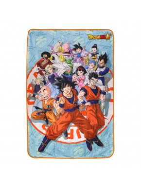 Manta polar Dragon Ball Super con personajes icónicos