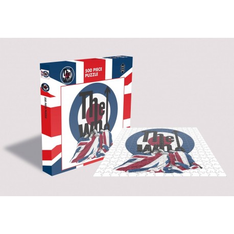 Caja y piezas de puzzle The Who 500 piezas