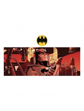 Batman desk pad and coaster in red and black