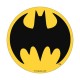 Vade escolar y posavasos de Batman en rojo y negro