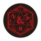Vade escolar y posavasos Dungeons & Dragons con dragones rojos.