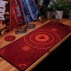 Vade escolar y posavasos Magic the Gathering, diseño rojo y naranja