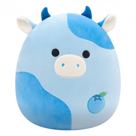 Peluche Squishmallows Blueberry Cow azul de 30 cm