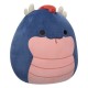 Squishmallows Pelúcia Navy Basilisk 30 cm azul com barriga rosa
