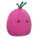 Pelúcia Squishmallows Cebola Vermelha com expressão alegre