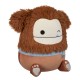 Squishmallows bigfoot marrom piscando com cachecol azul