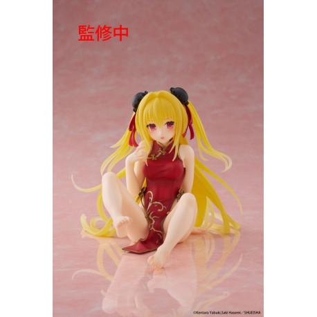 Statue To Love Ru Darkness Golden Darkness avec robe chinoise