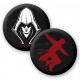 Pack regalo Assassins Creed Taza + Llavero + Chapas Logo