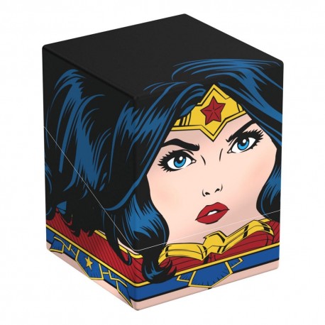 Caja coleccionable Squaroe de Wonder Woman con diseño colorido