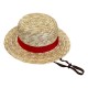 Chapeau de paille Luffy avec bande rouge de One Piece