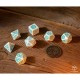 Pack de dados Ciri The Witcher, diseño verde menta