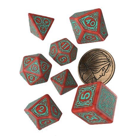 Set de 7 dés The Witcher Triss Merigold