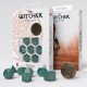 Pack de dados The Witcher Triss verde azulado y dorado