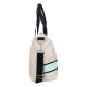 Bolso beige con imagen de Hello Kitty y correa negra