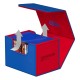 Caja Ultimate Guard Sidewinder azul y roja abierta