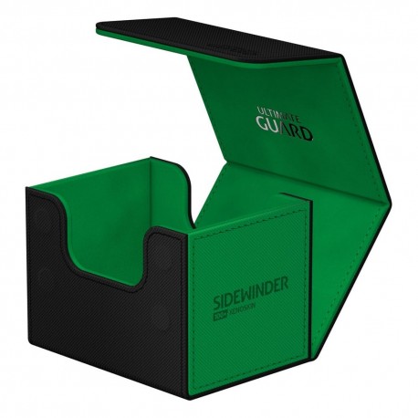 Caja de cartas Ultimate Guard Sidewinder negro y verde