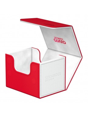 Caja de cartas Ultimate Guard en rojo y blanco