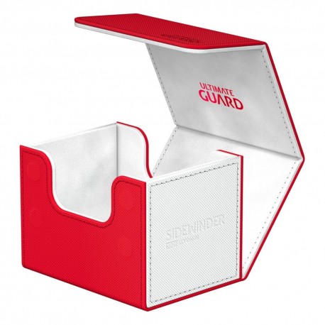 Caja de cartas Ultimate Guard en rojo y blanco