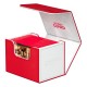 Caja de cartas Ultimate Guard en rojo y blanco