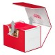 Caja de cartas Ultimate Guard en rojo y blanco