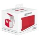 Caja de cartas Ultimate Guard en rojo y blanco