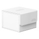 Caixa de cartas Ultimate Guard Sidewinder branca aberta.