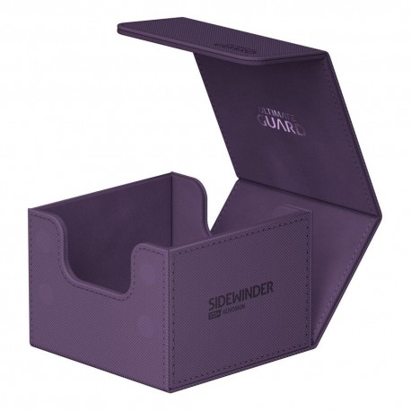 Étui Ultimate Guard Sidewinder 133+ XenoSkin Violet ouvert.