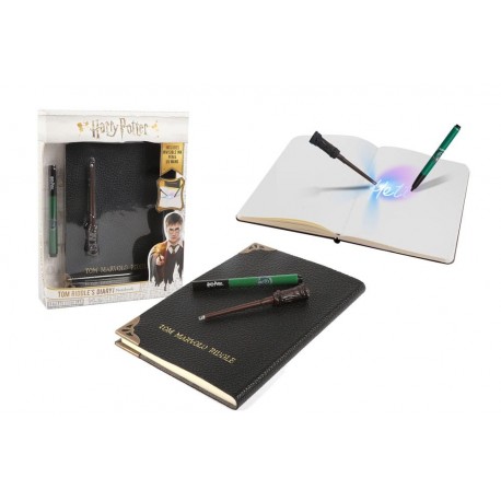 Journal de Tom Riddle avec stylo à encre invisible.