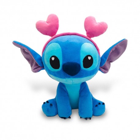 Peluche azul de Stitch con corazones de Lilo & Stitch