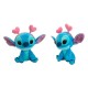 Peluche azul de Stitch con corazones de Lilo & Stitch