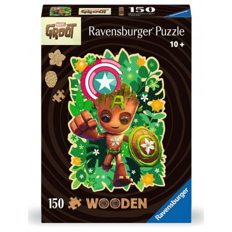 Puzzle de madera de Groot Marvel 150 piezas