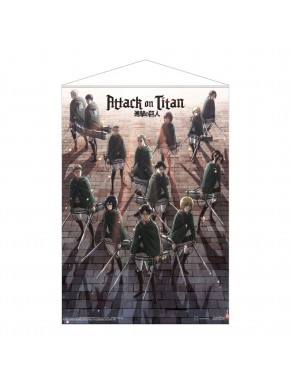 Póster Tela Attack on Titan Scout Regiment 50 x 70 cm