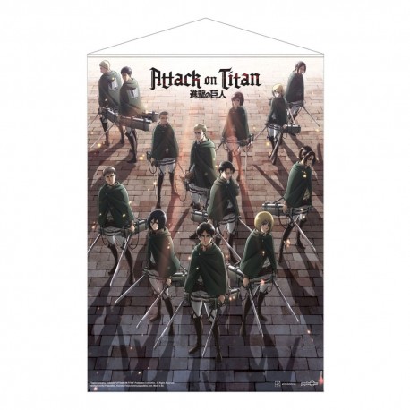 Póster Tela Attack on Titan Scout Regiment 50 x 70 cm