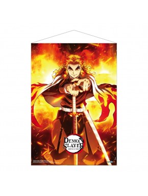 Póster de tela Kyojuro Rengoku Demon Slayer 50x70 cm