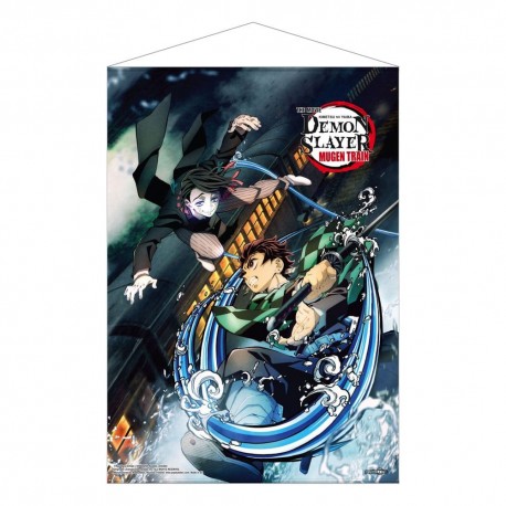 Póster tela Demon Slayer Tanjiro Vs Enmu