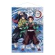 Póster de tela Demon Slayer con Tanjiro y Giyu