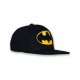 Casquette noire avec logo Batman en jaune