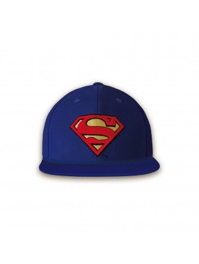 Gorra azul de Superman con logo bordado DC Comics