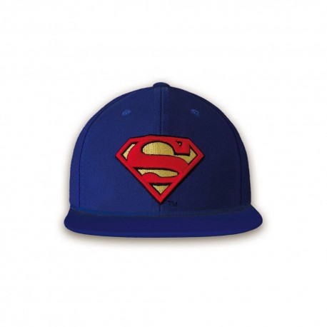 Gorra azul de Superman con logo bordado DC Comics
