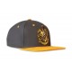 Casquette snapback Poufsouffle de Harry Potter en gris et jaune
