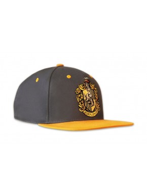 Gorra snapback Hufflepuff de Harry Potter en gris y amarillo