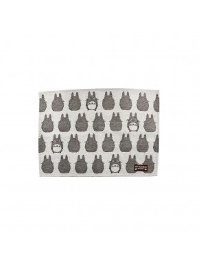 Servilleta de tela con silueta de Totoro en gris